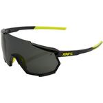 100% Racetrap Performance Sunglasses (Gloss Black, Smoke Lens)