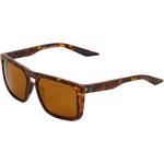 100% Renshaw Sunglasses (Soft Tact Havana Tortoise - Bronze PeakPolar Lens)