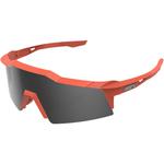 100% Speedcraft XS Performance Sunglasses (Soft Tact Coral Orange, Smoke Lens)