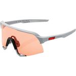 100% S3 Performance Sunglasses (Soft Tact Stone Gray, HiPER Coral Pink Lens)