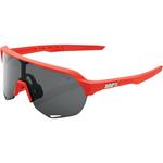 100% S2 Performance Sunglasses (Soft Tact Coral Orange, Smoke Lens)