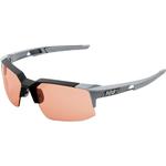 100% Speedcoupe Performance Sunglasses (Soft Tact Stone Gray, HiPER Coral Pink Lens)