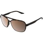 100% Kasia Round Aviator Sunglasses (Soft Tact Havana Tortoise - Bronze PeakPolar Lens)