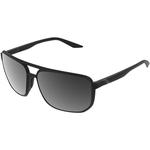 100% Konnor Square Aviator Sunglasses (Matte Black, Black Mirror Lens)