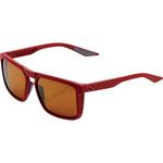 100% Renshaw Sunglasses (Soft Tact Crimson, Bronze Lens)