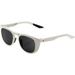 100% Slent Sunglasses (Polished Haze Off-White, Smoke Lens)