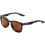 100% Hudson Sunglasses (Matte Black Havana Tortoise - Bronze Lens)