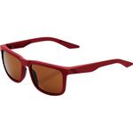 100% Blake Sunglasses (Soft Tact Crimson, Bronze Lens)