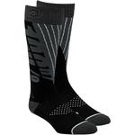 100% Torque Comfort Moto Socks (Black / Gray)