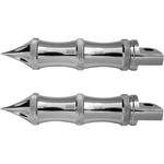 Accutronix Tribal Footpeg - Male Mount - Chrome