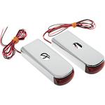 Alloy Art LED Strut Light - Red/Raw '06-'17 FXD
