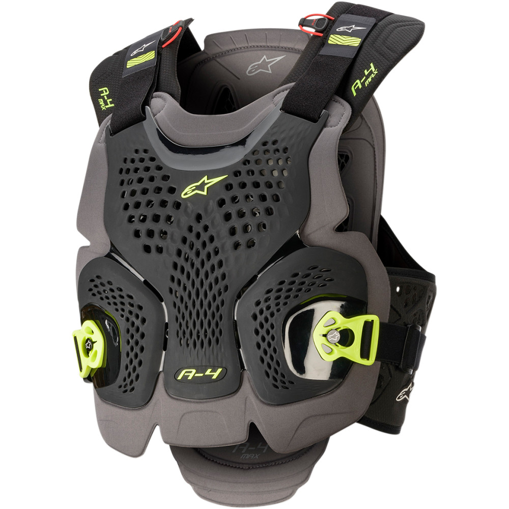 Alpinestars A-4 Max Chest Protector (Black / Yellow Fluo)