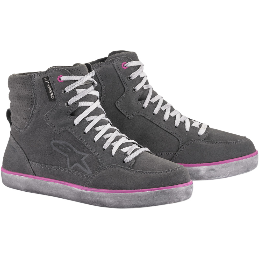 Alpinestars J-6 Waterproof Shoes (Gray / Pink)