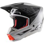Alpinestars SM5 Helmet (Rayon - Matte Gray / Black / Silver)