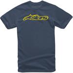 Alpinestars Blaze Classic T-Shirt (Navy Blue / Yellow)