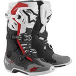 Alpinestars Tech 10 Supervented Boots (Black / White / Gray / Red)