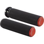 Arlen Ness Orange Knurled Grips for Cable