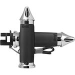 Avon Grips Chrome Heated Custom Contour Spike Grips for Indian