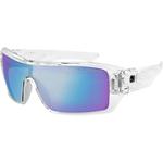 Bobster Paragon Sunglasses (Gloss Clear, Smoked Blue Mirror Lens)