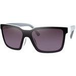 Bobster Boost Sunglasses (Gloss Black / Gray, Purple HD Exterior Silver Mirror Interior Anti Reflash Blue Revo Mirror Lens)