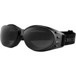 Bobster Cruiser III Interchangeable Goggles (Matte Black, Smoke / Clear / Amber / Smoke Blue REVO Mirror Lens)