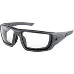 Bobster Mission Sunglasses (Matte Gunmetal Gray, Clear Lens)