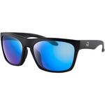 Bobster Route Sunglasses (Matte Black, Purple HD Light Blue Revo Mirror Lens)