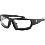 Bobster Tread Sunglasses (Matte Black, Clear Lens)