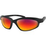 Bobster Fat Boy Sunglasses (Matte Black, Purple HD Red Revo Mirror Lens)