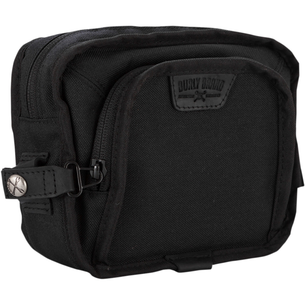 Burly Brand Handlebar Bag (Black)-BUR 3510-0098