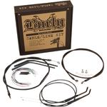 Burly Brand Black Vinyl Jail Bar Cable Kit For 14