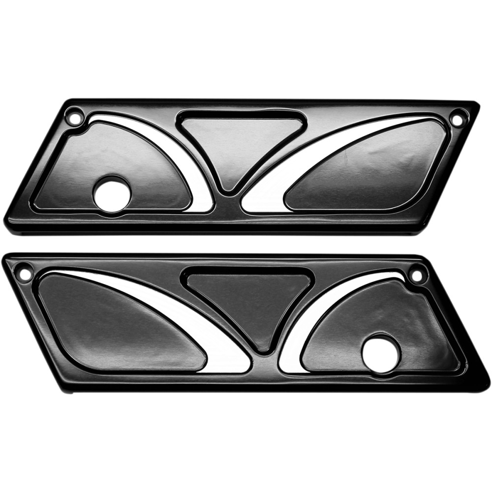 Carl Brouhard Designs Spiro Series Saddlebag Latch Covers B