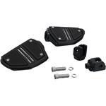 Ciro Twin Rail Footpeg - Black - Softail
