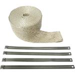 Cycle Performance Exhaust Wrap Kit - Natural - 1x50