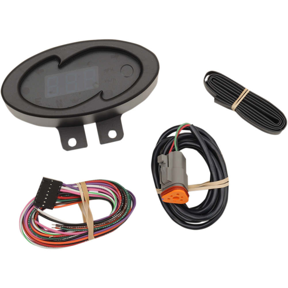 Dakota Digital 5000 Series Wave Speedometer Black 2" H x