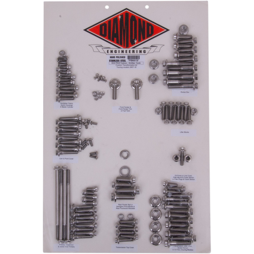 Diamond Engineering Bolt Kit Transformation 12Point 0716FL