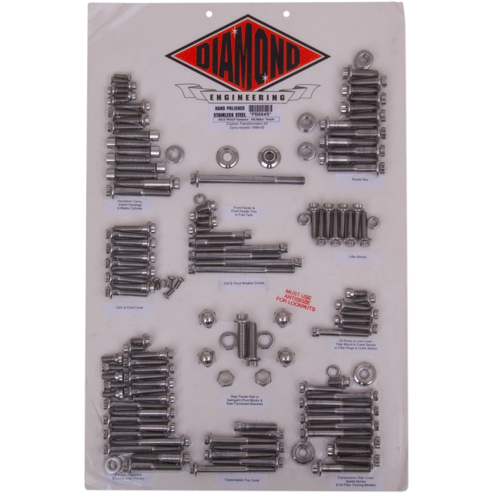 Diamond Engineering Bolt Kit Transformation 12Point 9905D
