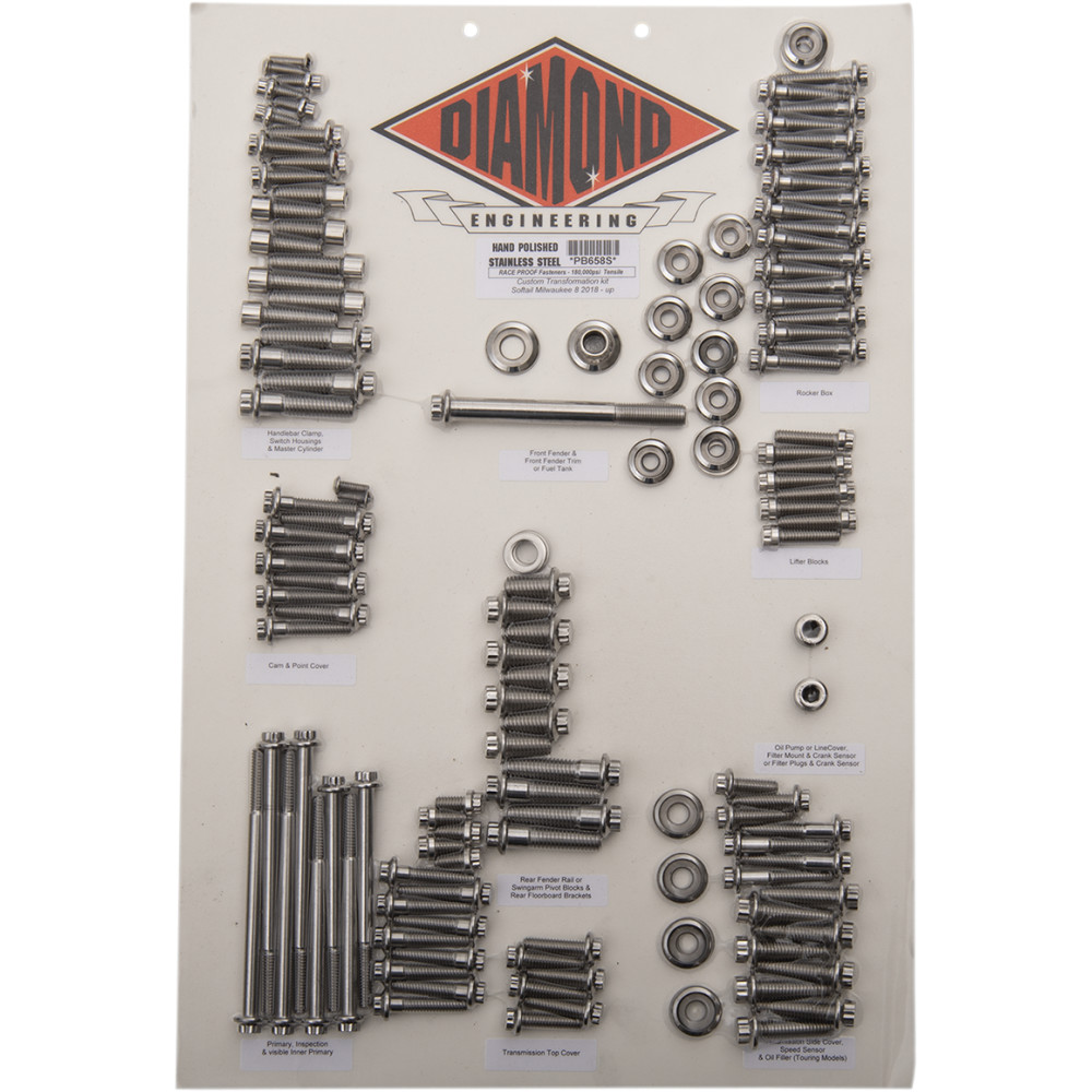 Diamond Engineering Bolt Kit Transformation 12Point18+ StD