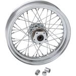 Drag Specialties 40-Spoke Laced Wheel - Chrome - Front - 16 x 3