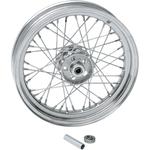 Drag Specialties 40-Spoke Laced Wheel - Chrome - Front/Rear - 16 x 3