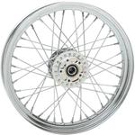 Drag Specialties 40-Spoke Laced Wheel - Chrome - Front - 19 x 2.5
