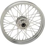 Drag Specialties 40-Spoke Laced Wheel - Chrome - Front - 19 x 2.5