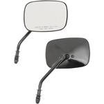 Drag Specialties Rectangle Mirrors - Short -Black