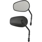 Drag Specialties Replacement Mirrors - Short Stem - Black