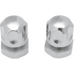 Drag Specialties Solo Seat Mount Nuts - FL (Polished) Pair