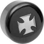 Drag Specialties Horn Cover - Cross - '91-'19 - Black