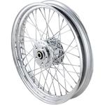 Drag Specialties 40-Spoke Laced Wheel - Chrome - Front - Dual Disc - 19