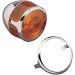 Drag Specialties Turn Signal Lens Trim - Chrome