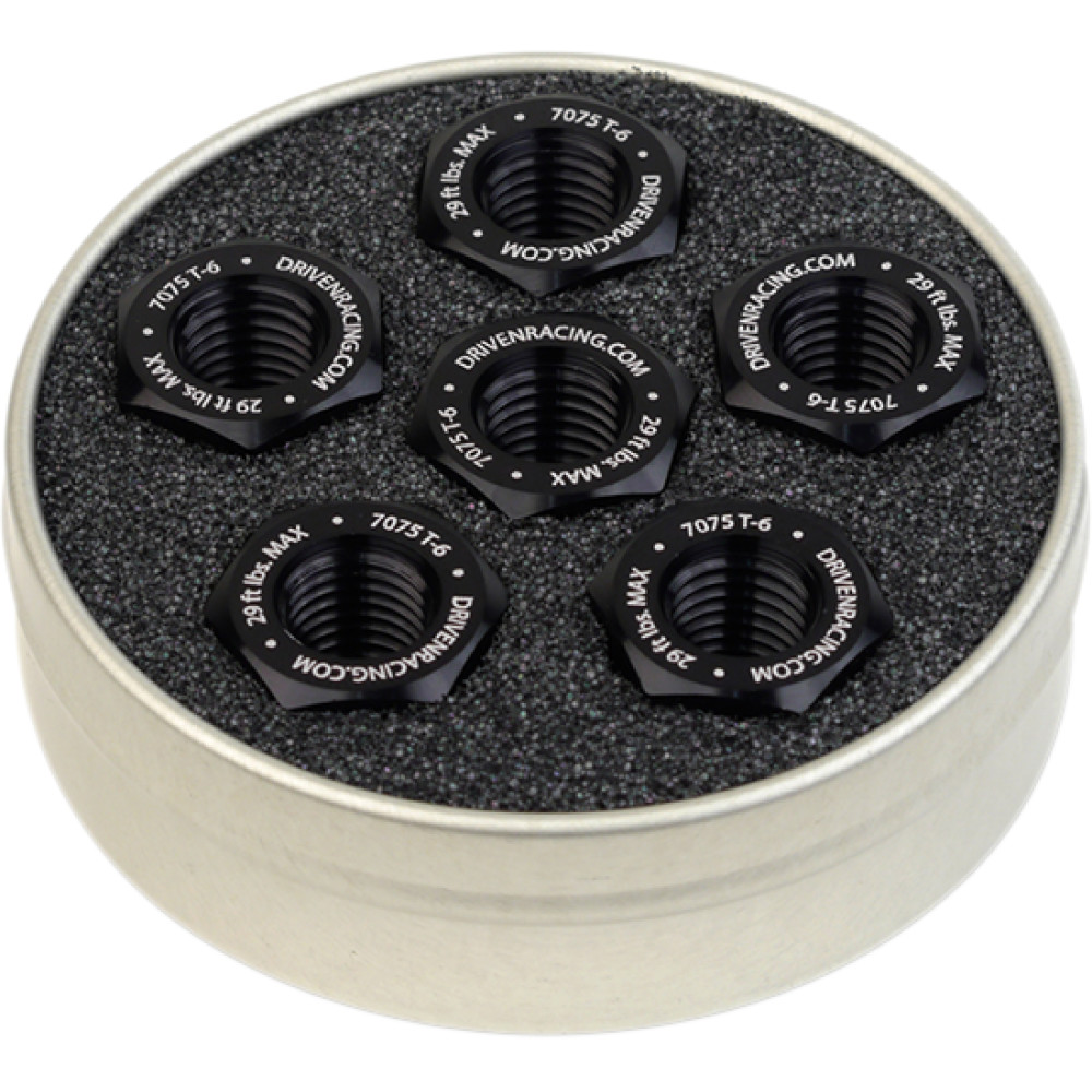 Driven Racing Sprocket Nut Aluminum 10x1.0 BlackDRV 240107
