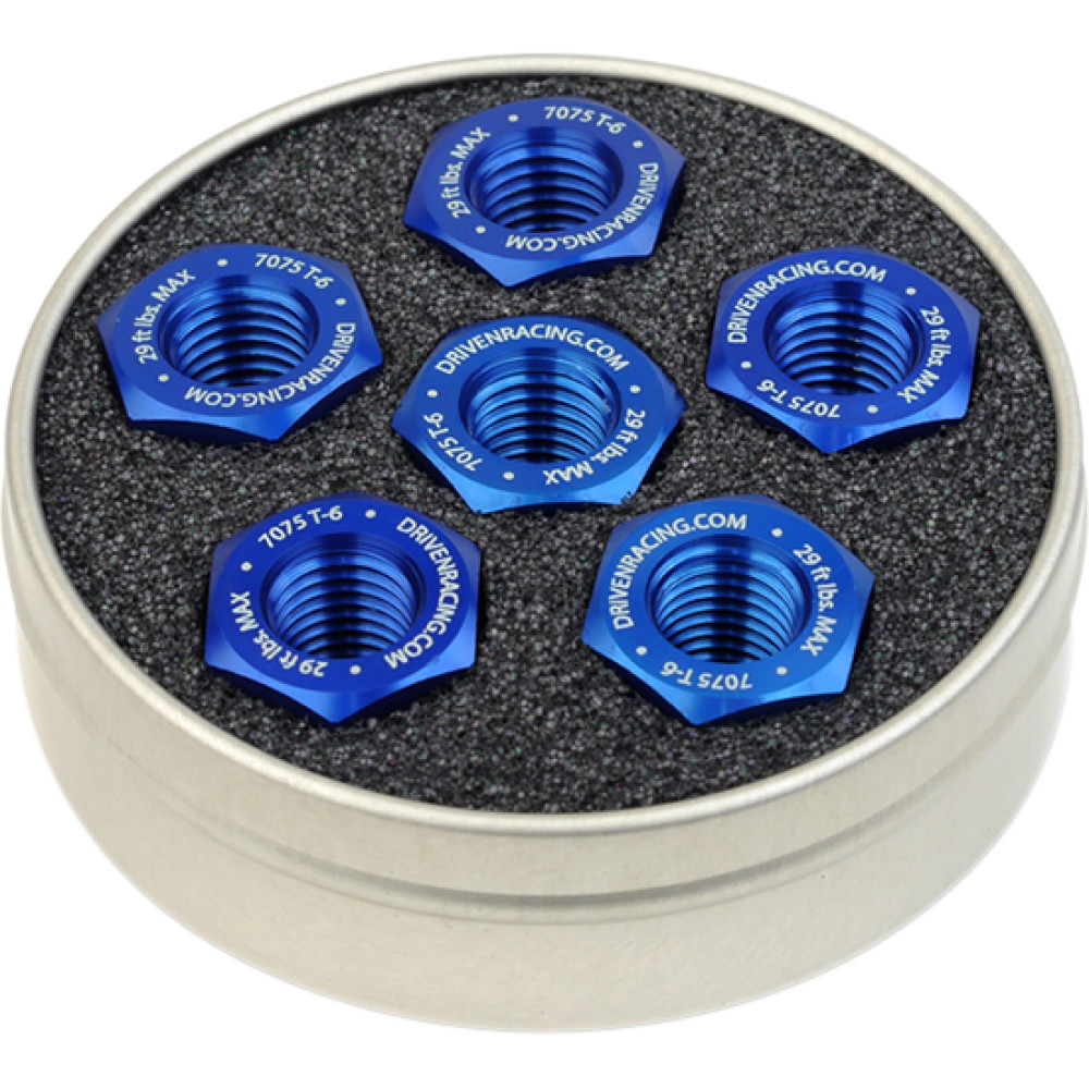 Driven Racing Sprocket Nut Aluminum 10x1.0 BlueDRV 2401075